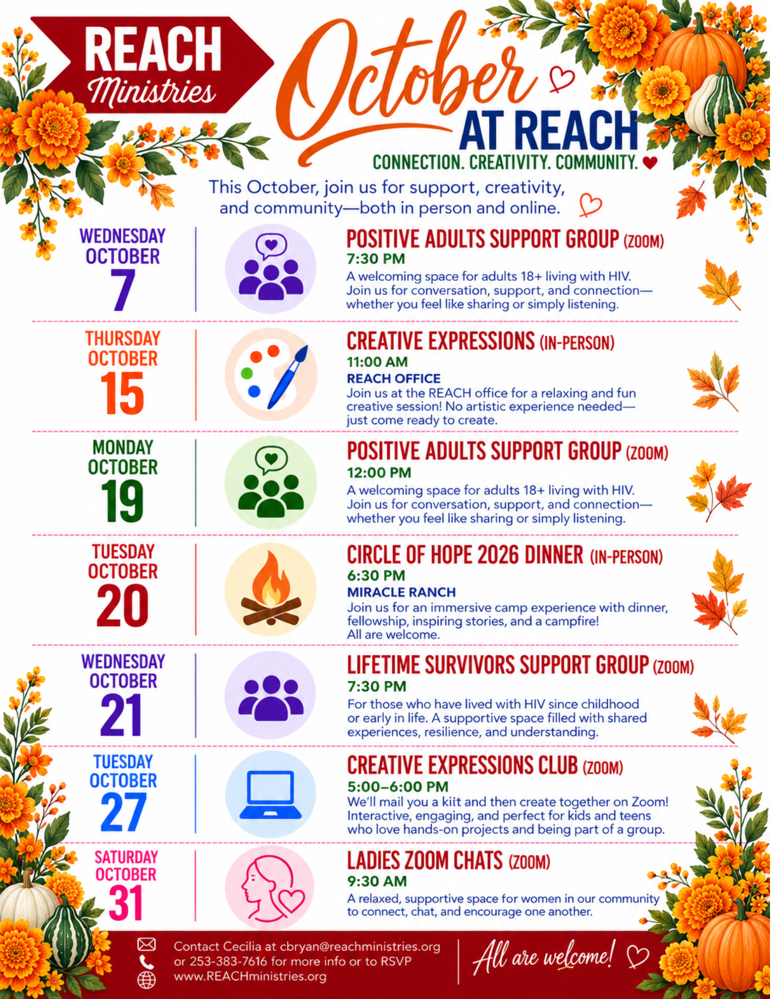 October 2026 Events at REACH